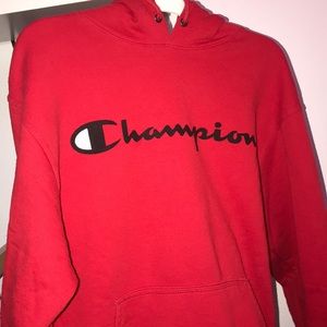 Men’s small red champion hoodie